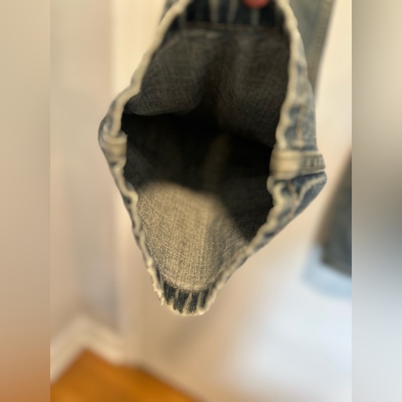 Levi's Y2K 514 Men's Jeans 34x30 Straight Leg Distressed Medium Wash. 5 Pocket. - Picture 12 of 16